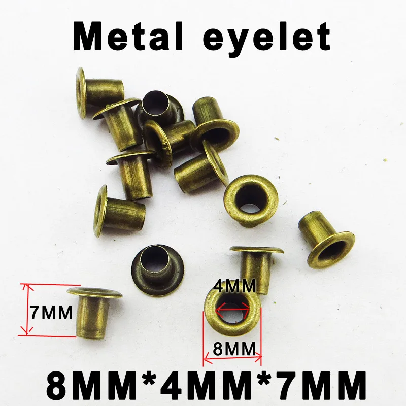 

300PCS 8*7*4MM Bronze Tone METAL EYELETS Garment Button BRAND Sewing Clothes Accessory Buttons ROUND ME-026p