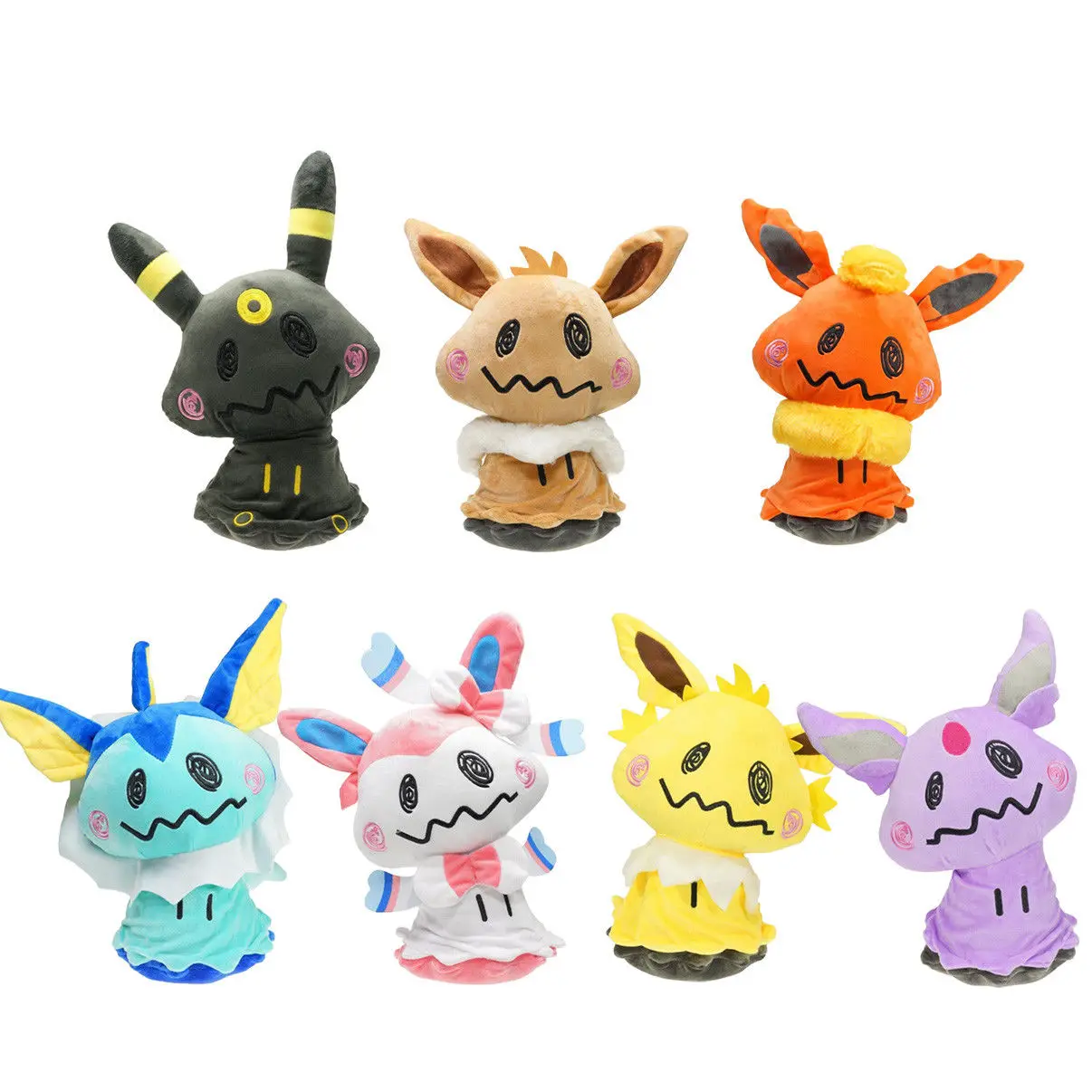 Пикачу 7 шт. 12 дюйм(ов) 300 г Mimikyu Косплэй Sylveon Вапореон Flareon Eevee Мягкие плюшевые