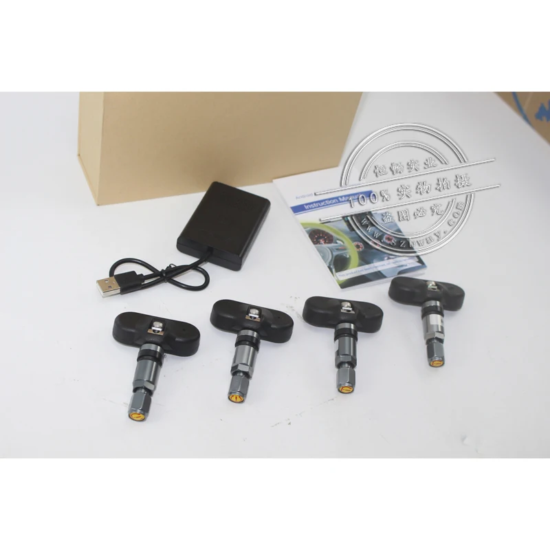 ZHUIHENG датчики давления в шинах автомобильные TPMS манометр USB давление в шинах с 4 внутренними датчиками для TPMS Android автомобильное радио