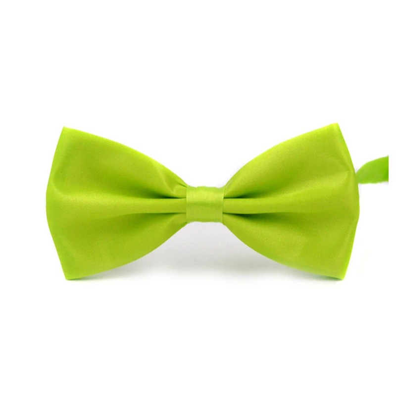 Fluorescent Green Модная распродажа, 1 шт., классический Атласный Галстук-бабочка для джентльменов, для свадебной вечеринки, регулируемый галстук-бабочка, одежда и аксессуары - Цвет: Fluorescent Green