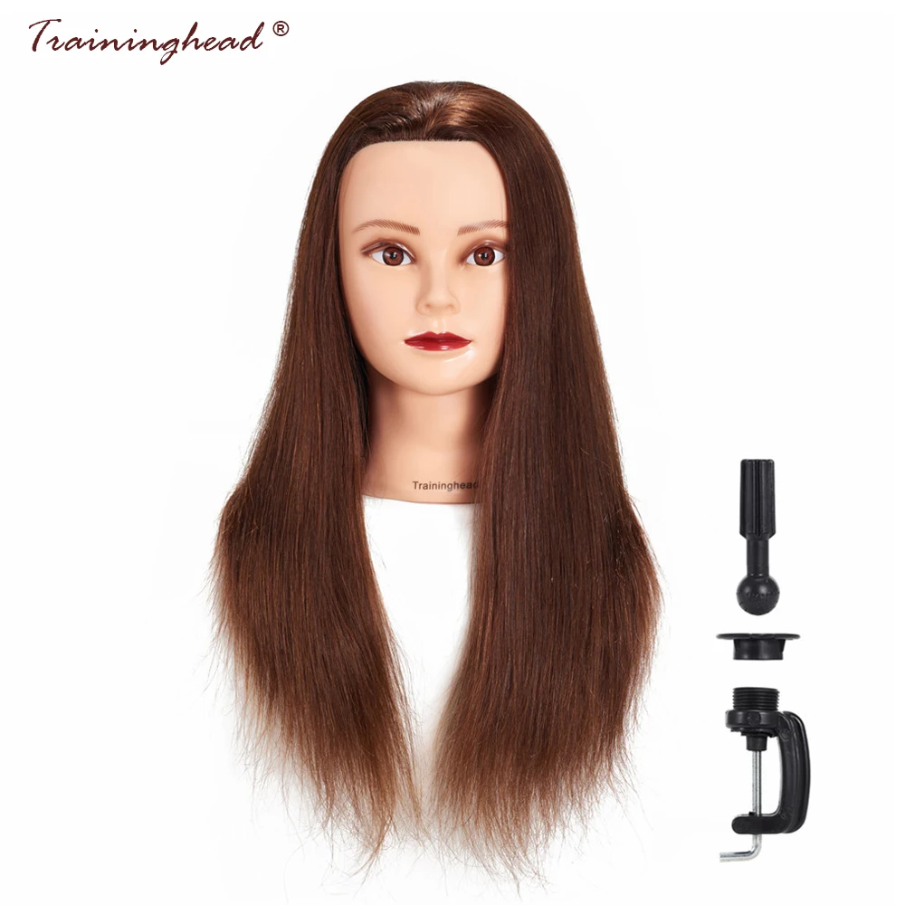 Traininghead 24 26 &quot100% человеческие волосы макияж манекен голова учебная кукла