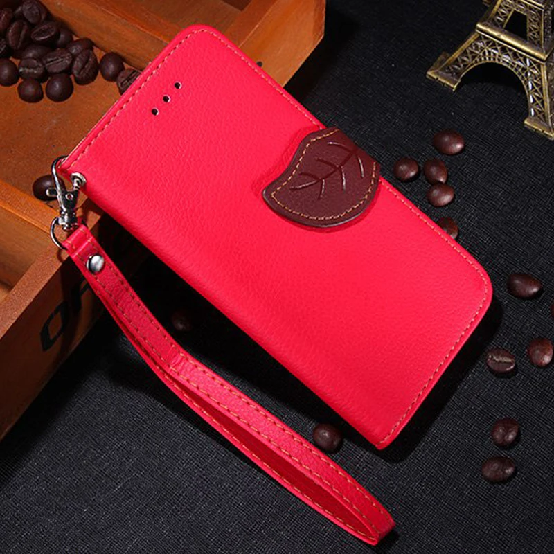Leaf Style PU Leather Case For Asus Zenfone 3 Max ZC553KL ZC520TL Flip 3s ZC521TL Stand Cover +Lanyard |