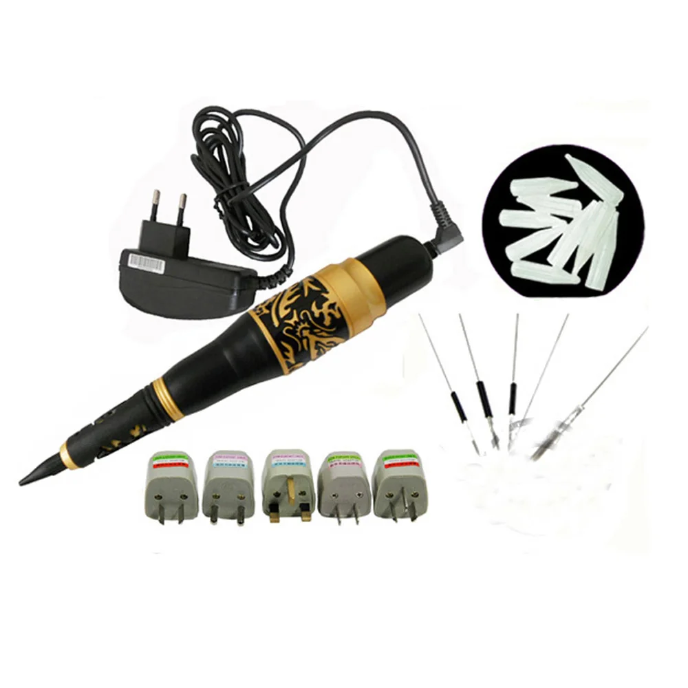 Постоянный макияж бровей Ротари татуировки Microblading ручка комплект с 40 Вышивка