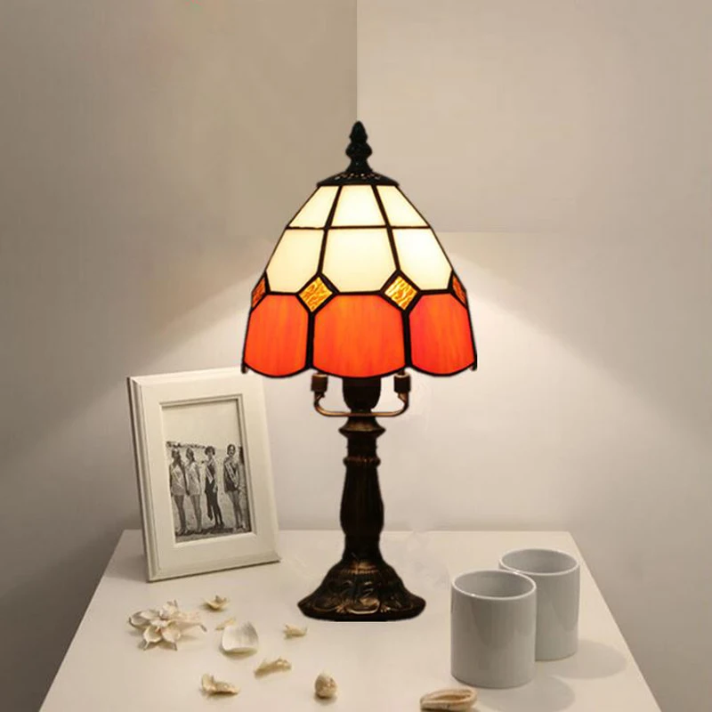 Tiffanylamp классический E14 многоцветный Тиффани-стиль спальня гостиная церковная