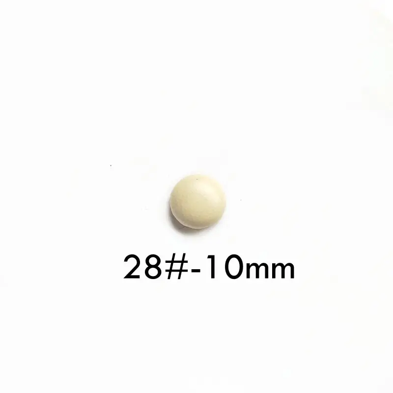 10mm-28 10mm 13mm Faux leather round cloth buckle DIY button jewelry material homemade bean earrings accessories a pack of 10 - Цвет: 10mm-28