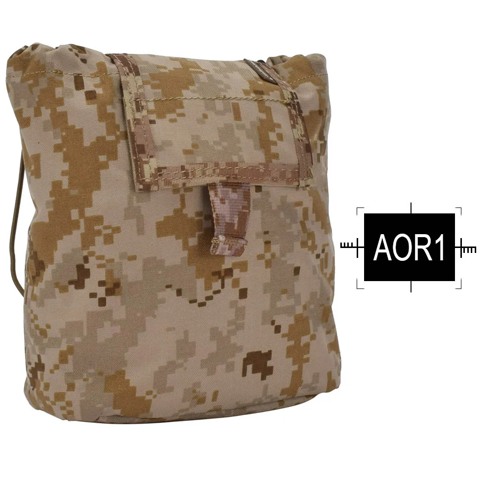 EMERSONGEAR Drop Pouch Dump Pouch тактический Molle подсумок страйкбол Пейнтбол охотничий инструмент Mag Pouch мультикам черный EM9041 - Цвет: AOR1