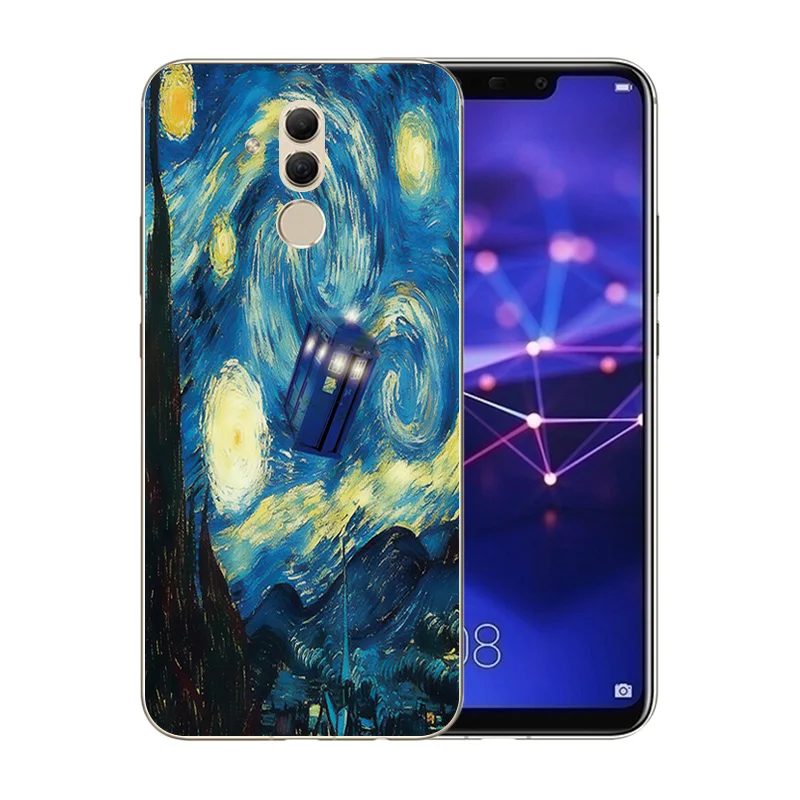 6 3 &quotчехол для Huawei MaiMang 7/SNE-AL00 Тонкий силиконовый чехол с узором Marb Mate 20 Lite