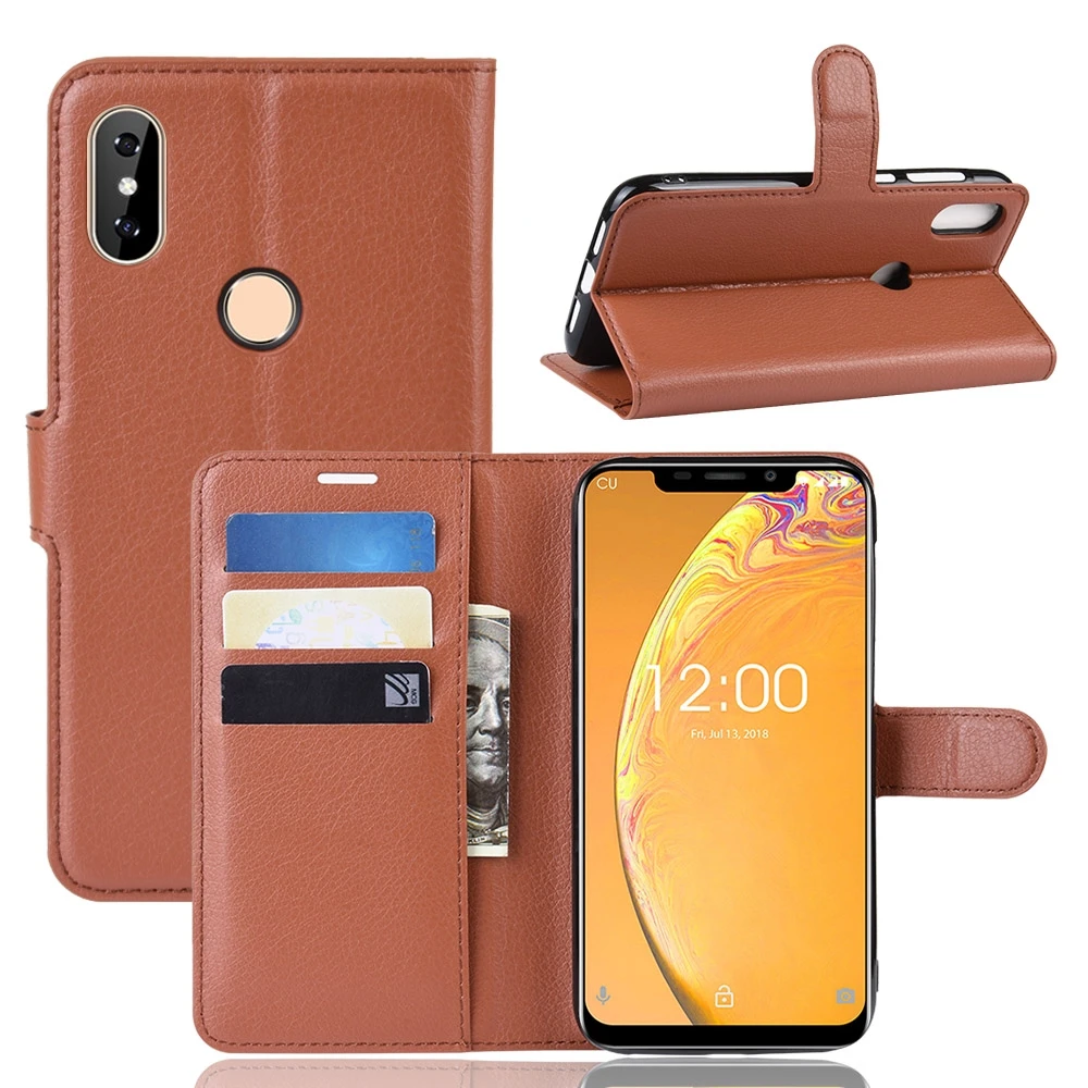 For Oukitel C13 Pro Flip Leather Case Book Style Cell Phone for Cover with Holder Card Slots | Мобильные телефоны и