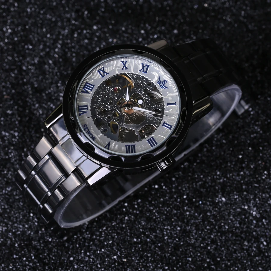 Мужские механические часы скелетоны из нержавеющей стали|watch tourbillon|watch chronometerwatch