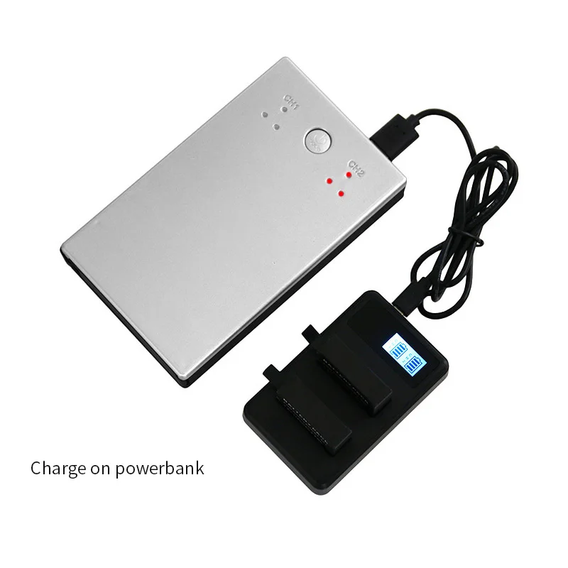 Двойное зарядное устройство с ЖК дисплеем TUYU + аккумулятор Yi 4K для Xiaomi и новые