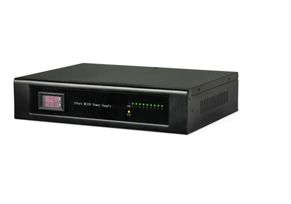 Блок питания с универсальным креплением на стойке 1.5U DC12V 9 CH 10A UL для камеры