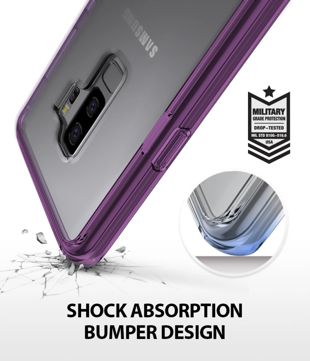 Ringke Fusion для Galaxy S9 чехол гибкий ТПУ и прозрачный жесткий чехол Гибридный Мобильный чехол для телефона для Galaxy S9 Plus