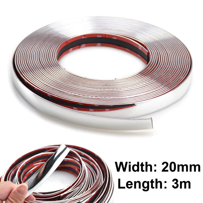 3 м автомобильные аксессуары хромированная накладка полоски Стайлинг украшение