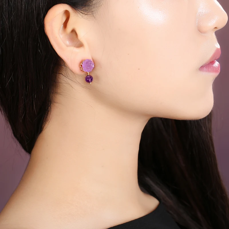 Корейские темпераментные серьги этнические антикварные женские упрощенные