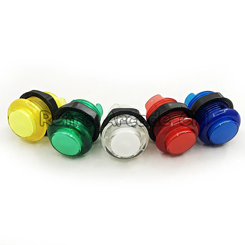 

50pcs LED 5V Illuminated Push Button with Built-in LED Lamp Micro-switch 5 colors Available 28mm mouting hole