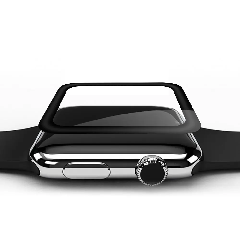 3D изогнутое закаленное стекло 9H для Apple iWatch Защитная пленка экрана с полным