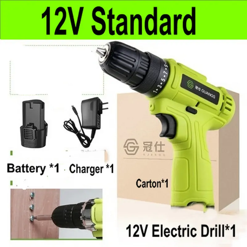 Электрическая отвертка 12 В перезаряжаемая литиевая батарея многофункциональная