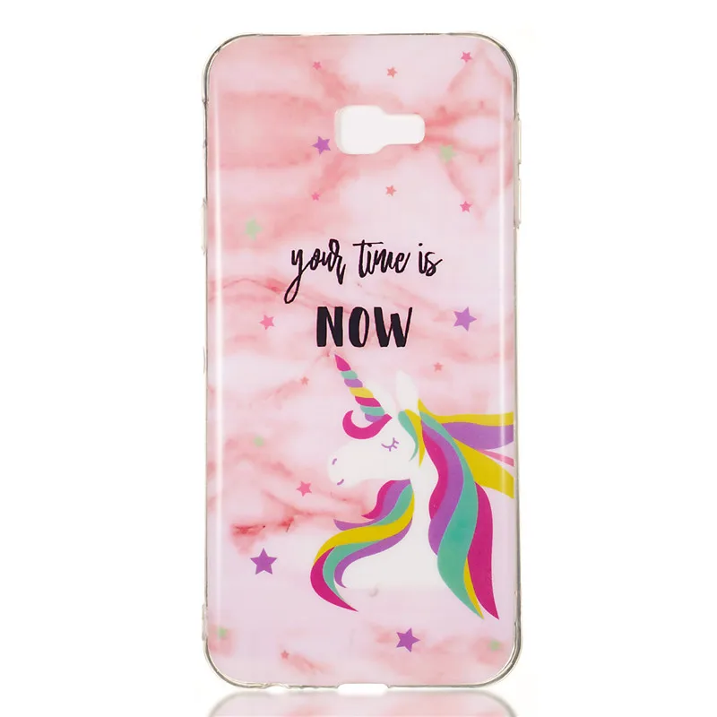 FLYKYLIN Marble Case For Samsung Galaxy J4 Plus Cases J6 J8 2018 Phone Cover Soft TPU Silicone Cartoon Coque |