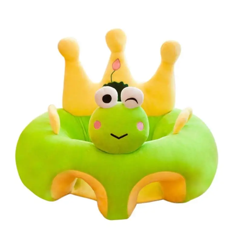 Frog Детское сиденье для младенцев, комфортное кресло для дивана, мягкое кресло, не теряет волосы, не теряет цвет, для обучения сидению - Цвет: Frog