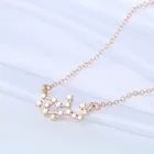 Kinitial золото символ ожерелье созвездия Дева Знак зодиака Астрология цепь ожерелье Созвездие Шарм ювелирные изделия для подарка на день рождения