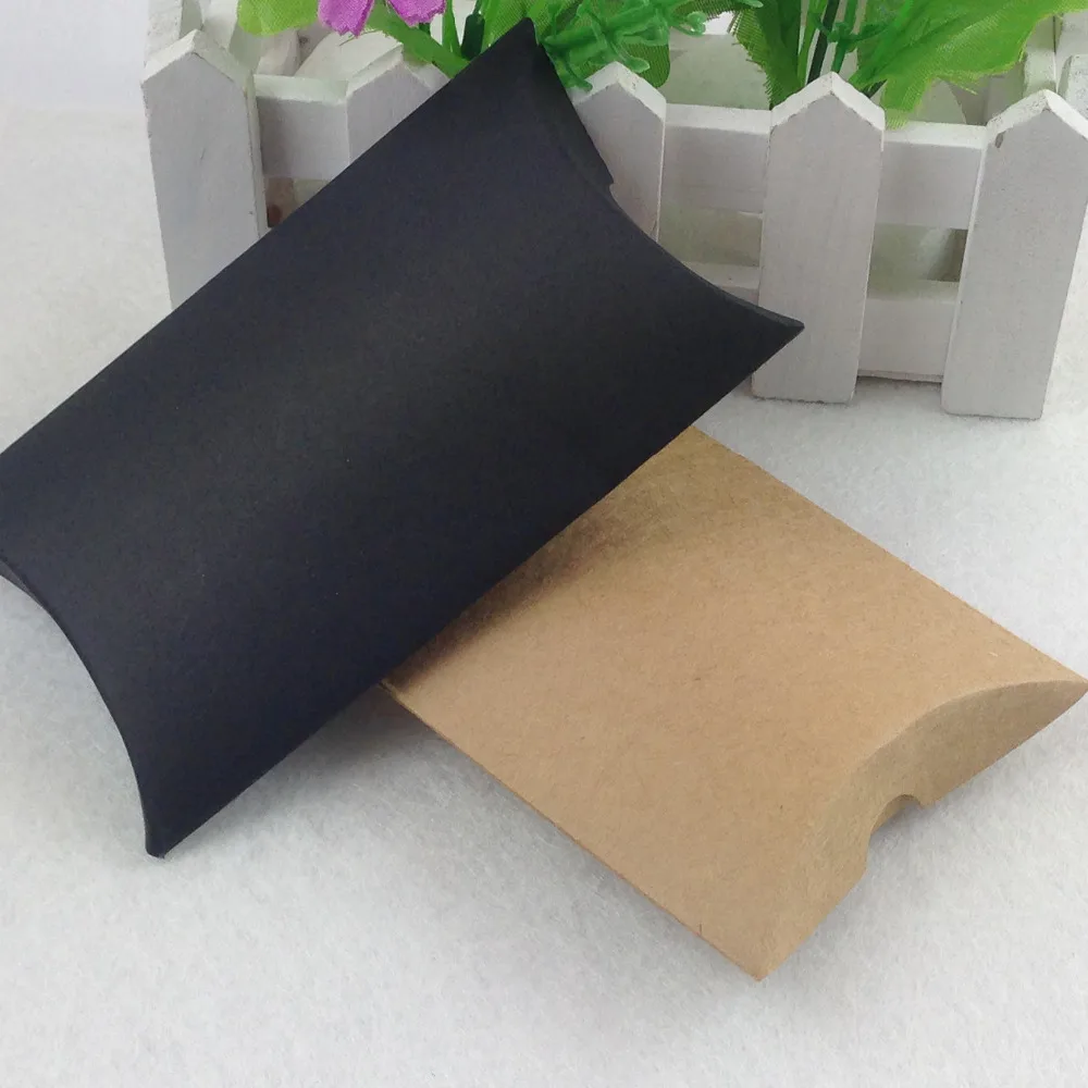 

50pcs/lotNew Style Kraft Pillow Shape Wedding Favor Gift Box ,Party Candy Box Wholesales ACCEPT CUSTOM ORDER NEED ADD EXTRA COST