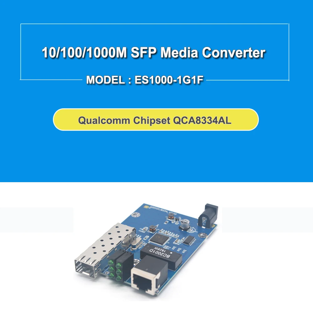 10/100/1000 м SFP гигабитный Волоконно Оптический Ethernet медиа конвертер печатной