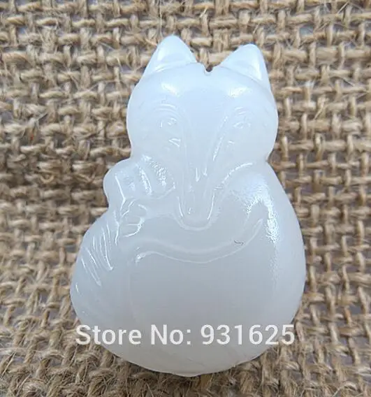 6 шт. натуральный белый драгоценный камень резной ручной работы Милая Лиса На