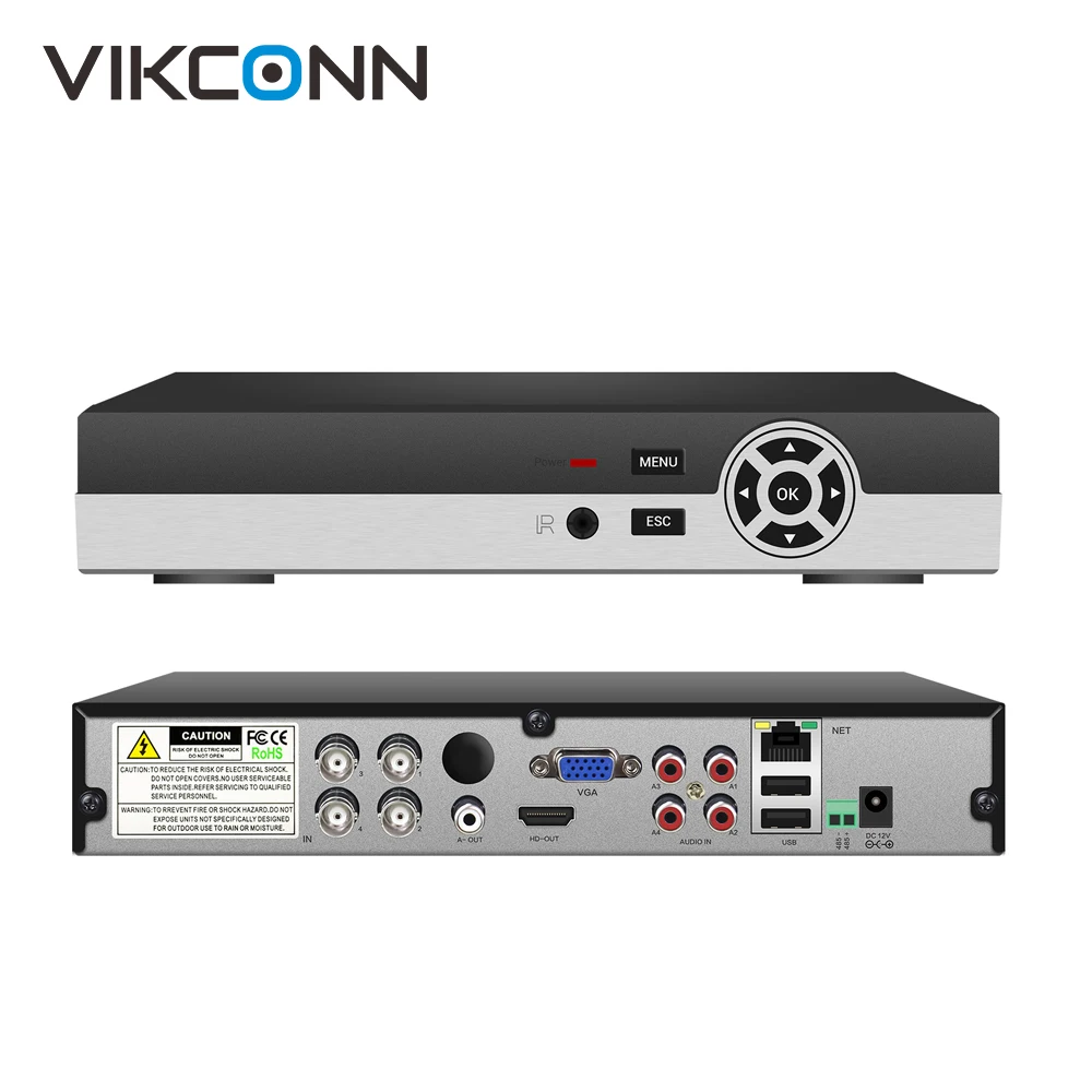 VIKCONN 4CH AHD-N/H 1080N DVR видеорегистратор Поддержка adh/TVI/CVI/CVBS/IPC камер | Безопасность и