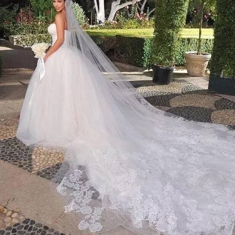Хит продаж свадебная фата ручной работы с хрустальными бусинами длиной 3 метра 1 л