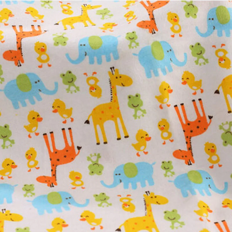 110 * 50cm1pc из фланелевой ткани 100% хлопка и лоскутное Telas олень/с рисунком утки Ткань