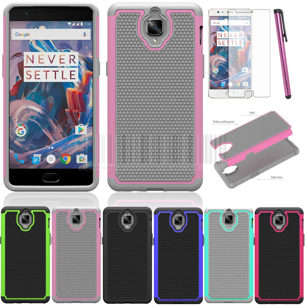 Силиконовый армированный защитный чехол Hybird для Oneplus 3 3T A3003 A3010 One Plus Three с защитой