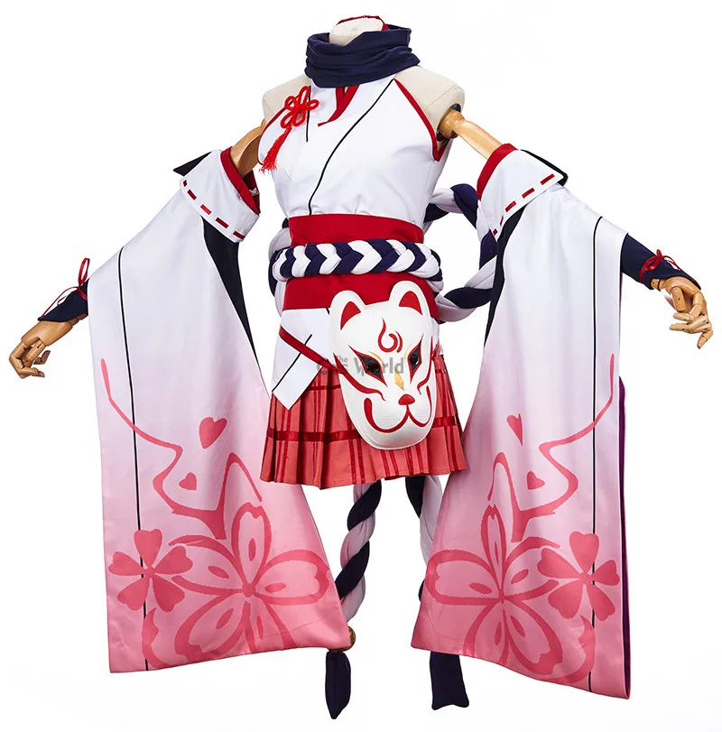 MmiHoYo Yae Sakura кимоно юката Униформа платье наряд игры костюмы для косплея |