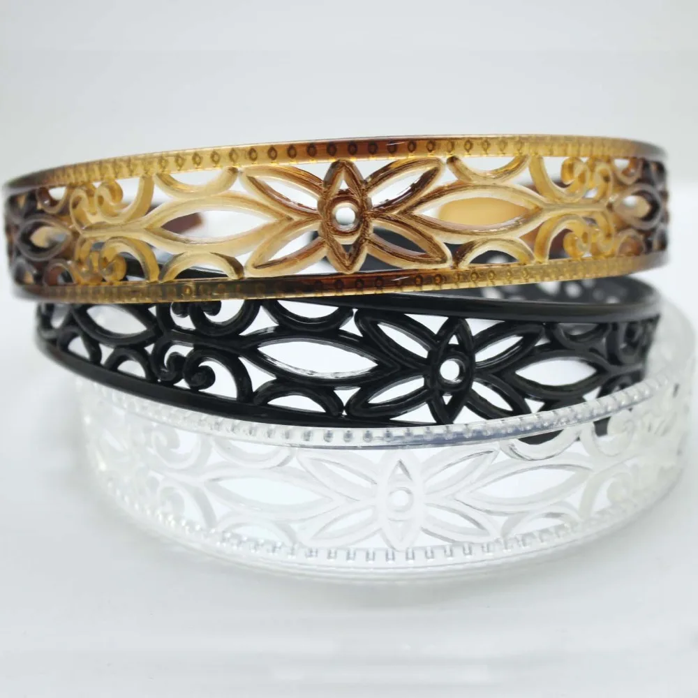 Оптовая продажа 3 шт./лот белый и черный черепаховый обруч для волос ежедневное