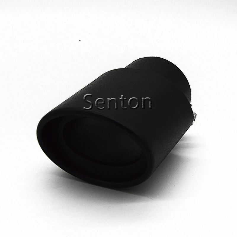 Универсальный хромированный Автомобильный Круглый глушитель выхлопной трубы из