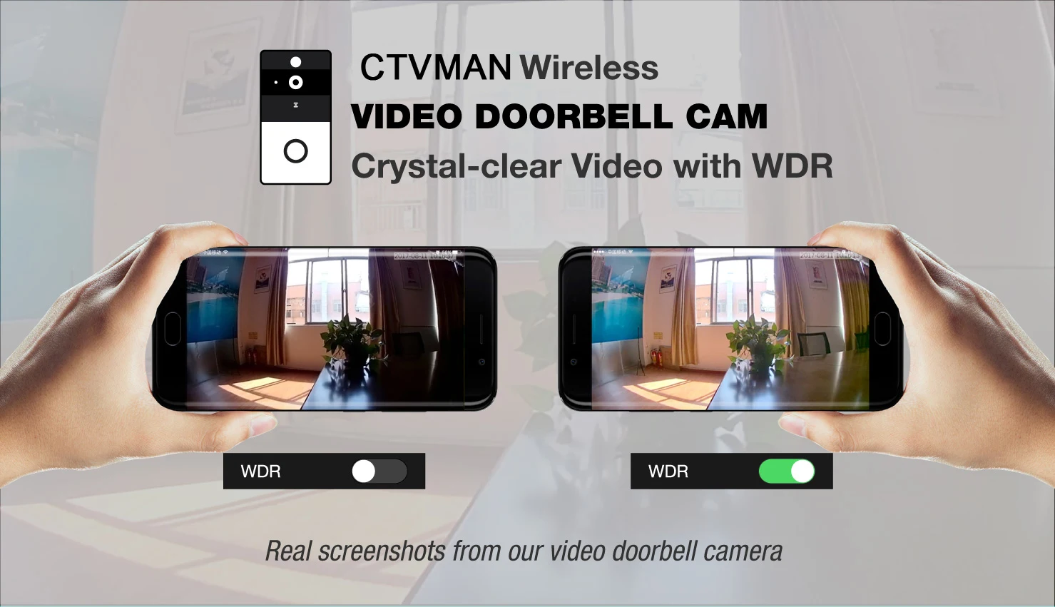 Беспроводной дверной звонок, камера 1080 P, домашний видео дверной звонок, Wifi, для улицы, облако, ночное видение, батарея, дверной домофон, IP домофон