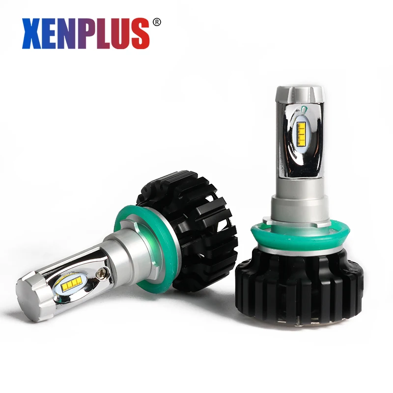 Xenplus 2 шт. H7 светодиодный H11 автомобильная лампа H1 H3 H4 9006 HB4 H10 H8 12 V 8000LM 6500 K 60 Вт зэс освещение автомобиля-Оформление автомобилей