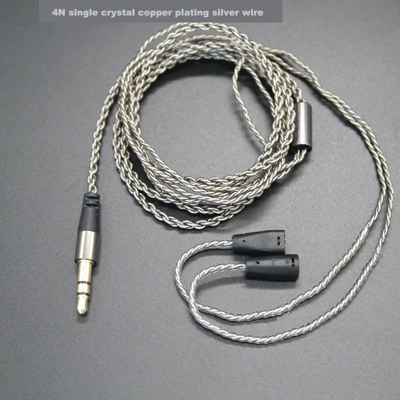 PIZEN SC25 монокристалл меди покрытием Silve обновления кабель Ues Для shure se215 se535 ie80 ie8 для