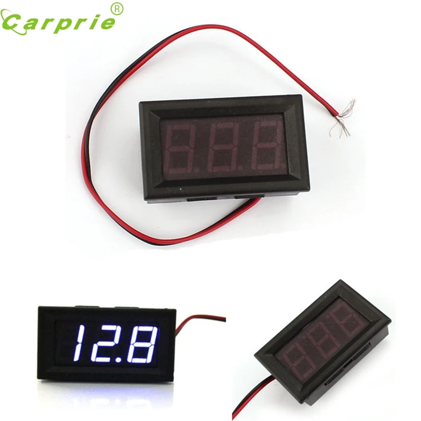 Вольтметр мотоциклетный Амперметр надежный модный новый DC 0 30 в светодиодный 3