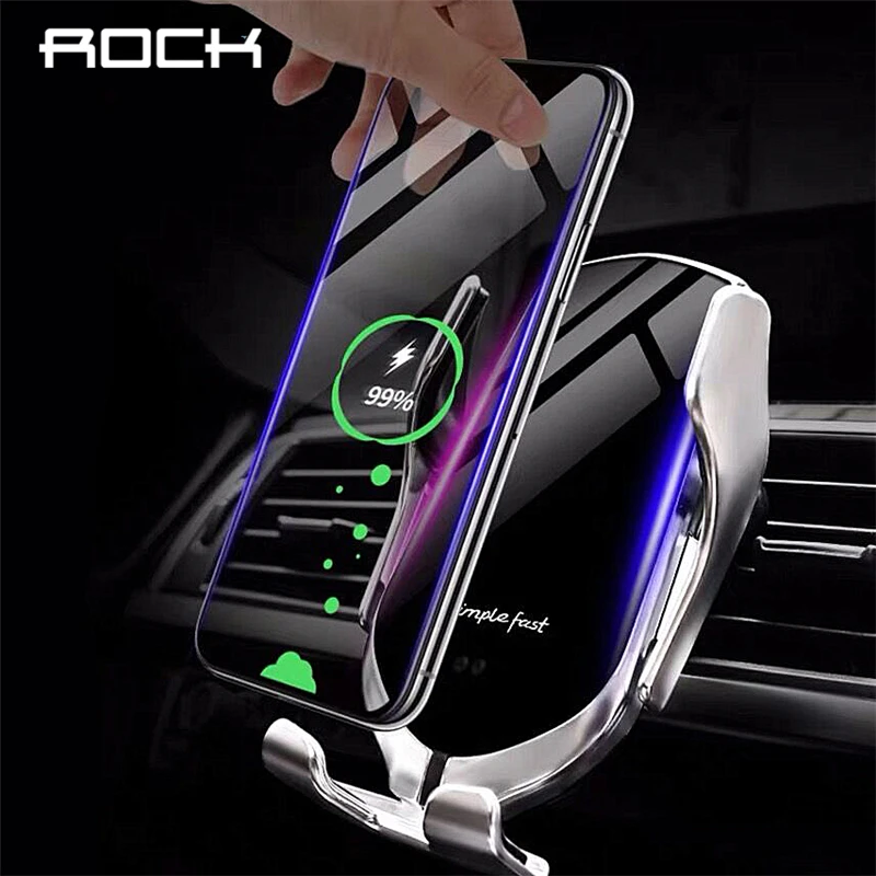 ROCK инфракрасный автоматический 10 Вт Qi Беспроводное зарядное устройство для iPhone Xs