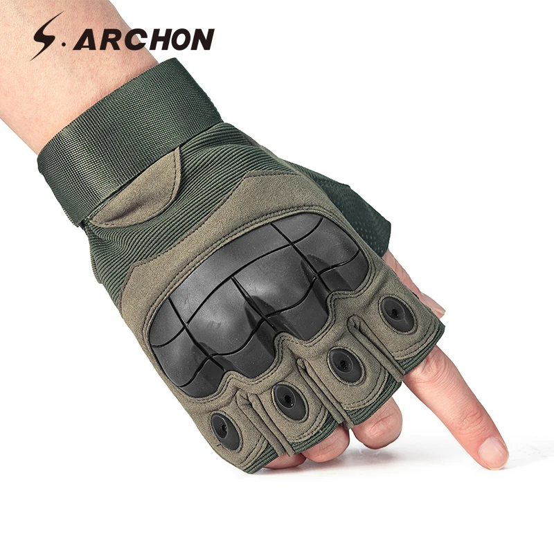 S.ARCHON тактические перчатки с полупальцами для мужчин страйкбол стрельба