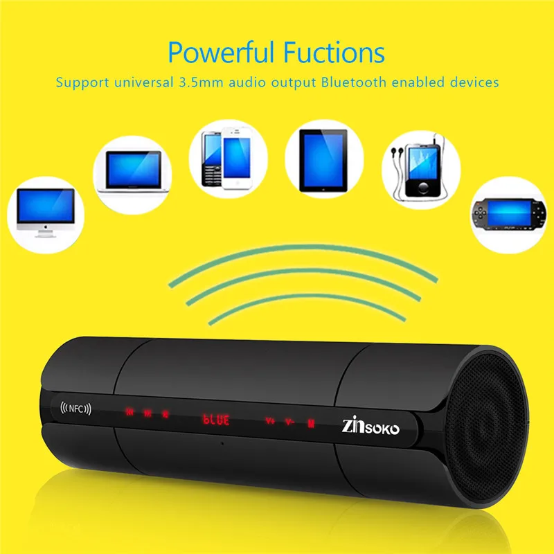 Zinsoko KR8800 Многофункциональный портативный мини Гладкий беспроводной Bluetooth NFC