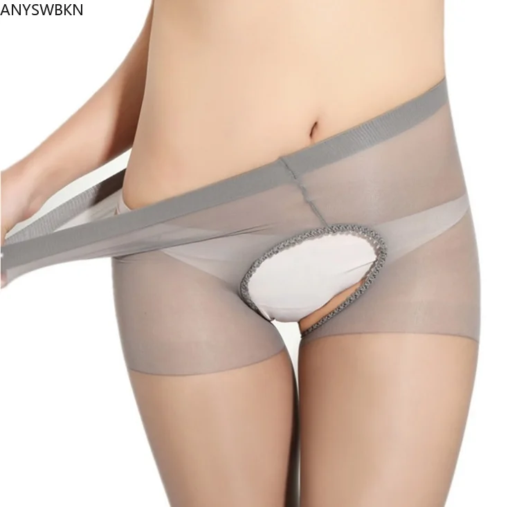 Summer ultra-thin sexy double-sided open crotch pantyhose ladies | Женская одежда