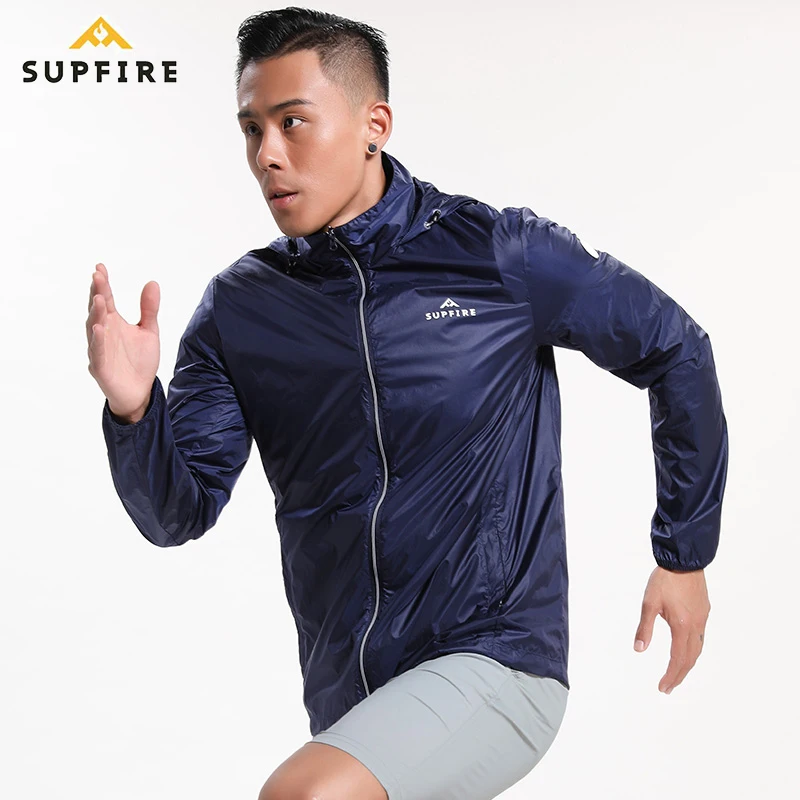 Мужская штормовка Supfire куртки для бега водонепроницаемая рыбалки верховой езды