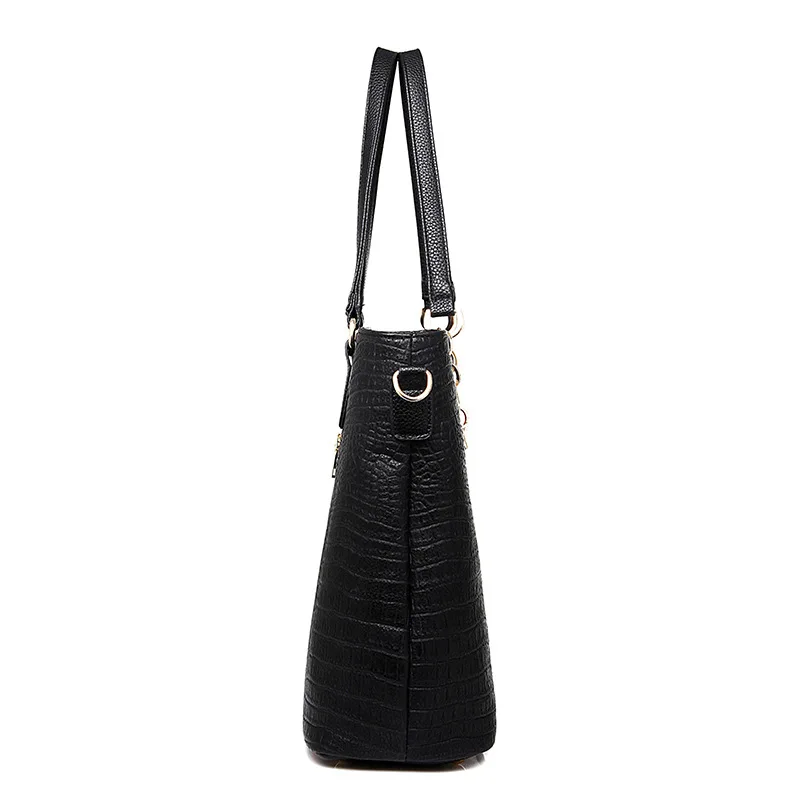 New Women Composite Bag Alligator leather Crocodile PULeather ladies Shoulder Bags for Handbag bolas feminina | Багаж и сумки