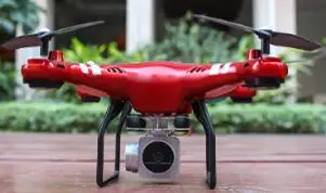 red 5.0p angle Профессиональный gps-дрон с дистанционным управлением и дистанционным управлением X25GWF 720 P, регулируемая HD камера, Безголовый/объемный режим, умный Радиоуправляемый квадрокоптер - Цвет: red 5.0p angle
