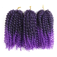 sambraid kinky twist hair crochet braids 8 inches curly crochet hair crochet braiding hair ombre synthetic hair extensions