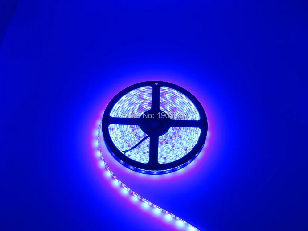 5M 60LEDs SMD 5050 Flexible LED Strip lightBlue Color60LEDs/m 5M/roll DC12V input White PCB Waterproof silicon coating IP65 | Лампы и