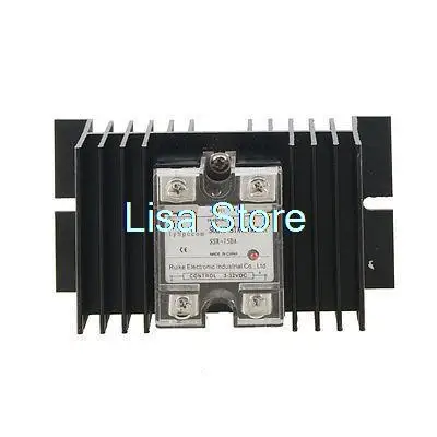 3 32VDC/24 480VAC твердотельные реле SSR 75 Amp w алюминиевый радиатор|sink|relay kitsink led |