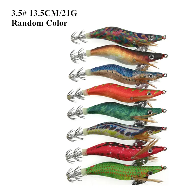 1 шт. Pesca искусственная креветка-кальмар джиг приманка 10 см 13,5 см 2,5#3,5# крючки с блесной в виде кальмара белый светящийся осьминог, Каракатица креветка приманка - Цвет: 3.5 Colorful