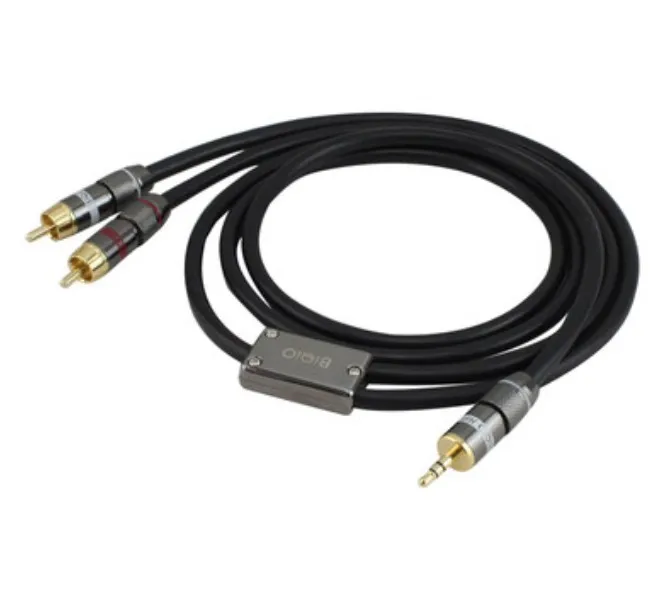 1 шт. RCA кабель с 2rca на 3 5 мм аудиокабель rca разъемом Папа папа aux для усилителя